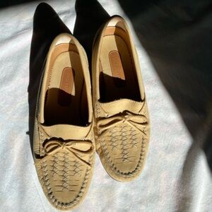 Hush Puppies Tan Leather Slip-Ons